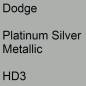 Preview: Dodge, Platinum Silver Metallic, HD3.